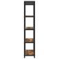 Preview: Bücherregal Räuchereiche 60 x 30 x 153 cm Holzwerkstoff