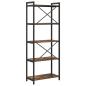 Preview: Bücherregal Räuchereiche 60 x 30 x 153 cm Holzwerkstoff