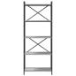 Preview: Bücherregal Grau Sonoma 60 x 30 x 153 cm Holzwerkstoff