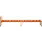 Preview: Bettgestell Wachsbraun 75 x 190 cm Massivholz Kiefer