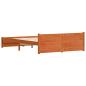 Preview: Bettgestell Wachsbraun 160 x 200 cm Massivholz Kiefer