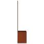 Preview: Blumentopf mit dekorativem Paneel Rostig 32 x 140 cm