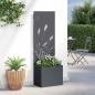 Preview: Blumentopf mit dekorativem Paneel Anthrazit 50 x 140 cm