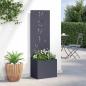 Preview: Blumentopf mit dekorativem Paneel Anthrazit 50 x 140 cm