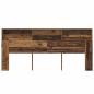 Preview: Kopfteil Schrank Altholz 220 x 19 x 101.5 cm Holzwerkstoff