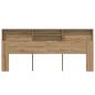 Preview: Kopfteil Schrank Eiche handwerklich 220 x 19 x 101.5 cm