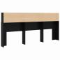 Preview: Kopfteil Schrank mit Regal Schwarze Eiche 220 x 19 x 101.5 cm