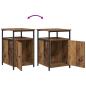Preview: Nachttisch 2 pcs Altholz Holzwerkstoff