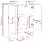 Preview: Wandschrank Wandmontiert Altholz 60 x 31 x 70 cm Holzwerkstoff