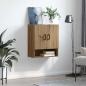Preview: Wandschrank Eiche handwerklich 60 x 31 x 70 cm Holzwerkstoff