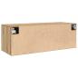 Preview: Wandschrank Eiche handwerklich 100 x 36.5 x 35 cm Holzwerkstoff