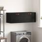 Preview: ARDEBO.de - Wandschrank Schwarze Eiche 100 x 36.5 x 35 cm Holzwerkstoff