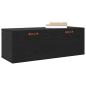 Preview: Wandschrank Schwarze Eiche 100 x 36.5 x 35 cm Holzwerkstoff