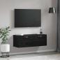 Preview: Wandschrank Schwarze Eiche 100 x 36.5 x 35 cm Holzwerkstoff