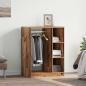 Preview: ARDEBO.de - Kleiderschrank mit Regal Altholz 77 x 48 x 102 cm Holzwerkstoff