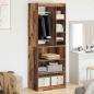 Preview: Kleiderschrank mit Regal Altholz 77 x 48 x 102 cm Holzwerkstoff