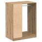 Preview: Kleiderschrank mit Regal Eiche handwerklich 77 x 48 x 102 cm