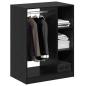 Preview: Kleiderschrank Schwarze Eiche 77 x 48 x 102 cm Holzwerkstoff