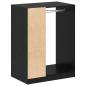 Preview: Kleiderschrank Schwarze Eiche 77 x 48 x 102 cm Holzwerkstoff