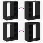 Preview: Kleiderschrank Schwarze Eiche 77 x 48 x 102 cm Holzwerkstoff