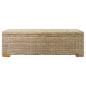 Preview: Truhe 110 cm Natur Kubu Rattan & Massivholz Mahagoni