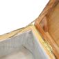 Preview: Truhe 110 cm Natur Kubu Rattan & Massivholz Mahagoni
