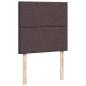 Preview: Boxspringbett mit Matratze Dunkelbraun 80x200 cm Stoff