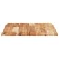 Preview: Tischplatte Rechteckig 60x50x2 cm Massivholz Akazie