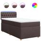 Preview: Boxspringbett mit Matratze Dunkelbraun 80x200 cm Stoff