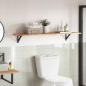 Preview: ARDEBO.de - Tischplatte Rechteckig 120x40x2 cm Massivholz Akazie