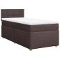 Preview: Boxspringbett mit Matratze Dunkelbraun 80x200 cm Stoff