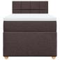 Preview: Boxspringbett mit Matratze Dunkelbraun 80x200 cm Stoff