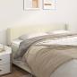 Preview: ARDEBO.de - Kopfteil mit Ohren Creme 163x16x78/88 cm Kunstleder