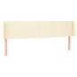 Preview: Kopfteil mit Ohren Creme 163x16x78/88 cm Kunstleder