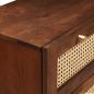 Preview: Sideboard Set 3 pcs Braun 180 x 33 x 75 cm Massivholz Mango