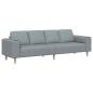Preview: Sofa Set Hellgrau Stoff