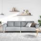 Preview: Sofa Set Hellgrau Stoff