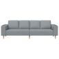 Preview: Sofa Set Hellgrau Stoff