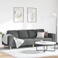 Preview: ARDEBO.de - Sofa Set Dunkelgrau Stoff