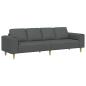 Preview: Sofa Set Dunkelgrau Stoff