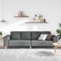 Preview: Sofa Set Dunkelgrau Stoff