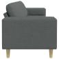 Preview: Sofa Set Dunkelgrau Stoff
