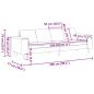 Preview: Sofa Set Dunkelgrau Stoff