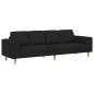 Preview: Sofa Set Schwarz Stoff