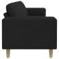 Preview: Sofa Set Schwarz Stoff