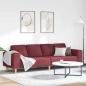 Preview: ARDEBO.de - Sofa Set Weinrot Stoff