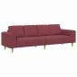 Preview: Sofa Set Weinrot Stoff