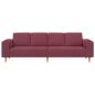 Preview: Sofa Set Weinrot Stoff