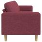 Preview: Sofa Set Weinrot Stoff
