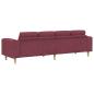Preview: Sofa Set Weinrot Stoff